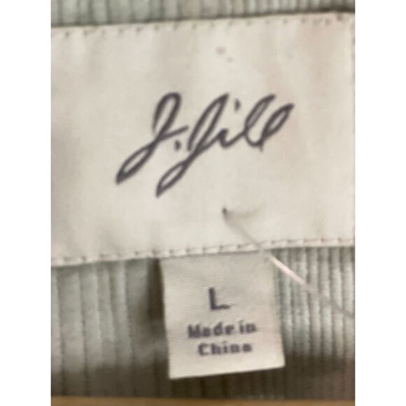 J. Jill Womens Light Green Corduroy Blend Coat Large With Button Details - Picture 9 of 16